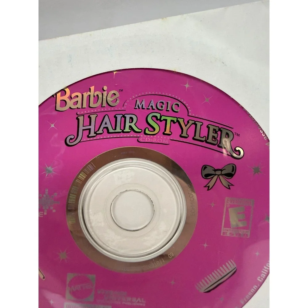 Barbie Magic Hair Styler PC CD-ROM Windows 95 Mattel Vivendi Retro Game S1637611